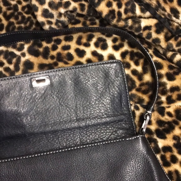 Ann Taylor Soft Black Leather Satchel - Picture 3 of 13